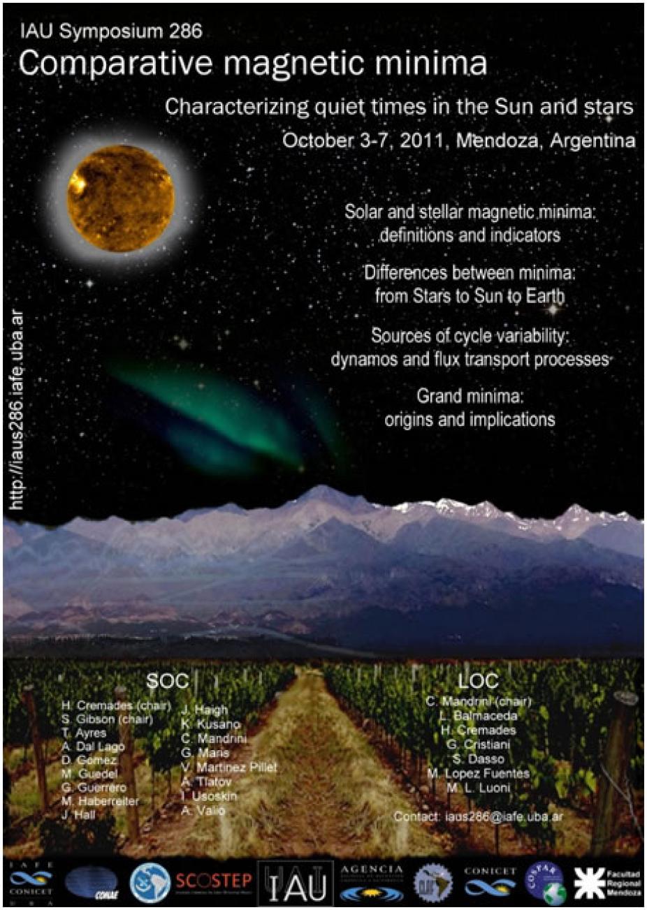 Event poster: The goal of IAU Symposium 286 was to consider solar and stellar minima.