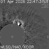 Cropped K-Cor subtraction movie of Apr 1, 2026 CME.