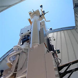 The UCoMP instrument on the MLSO spar.