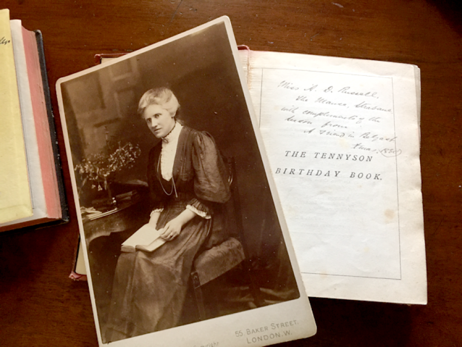 Annie Maunder's birthday book and her formal portrait