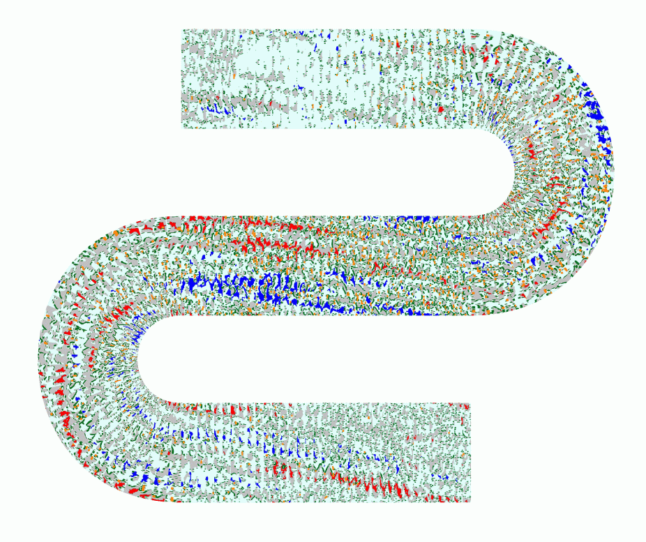 A sequence of equatorial slices from the maps