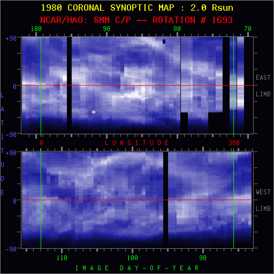 SMM synoptic map for CR1693 at 2.0 solar radii