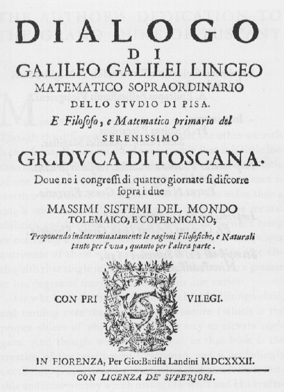 Galileo's Dialogo, 1632 · The Envious Tooth of Time · Portland