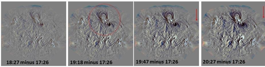 AIA 193 Angstrom subtraction images on March 10, 2022