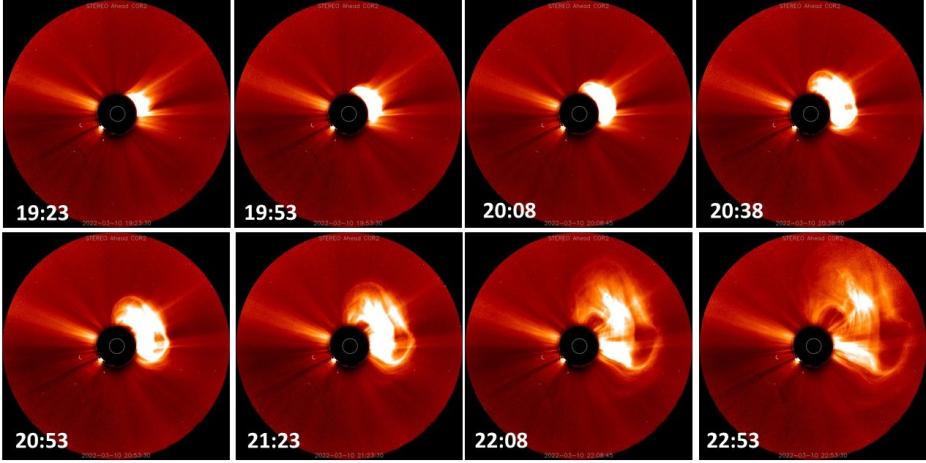 STEREO COR2 observations of the March 10, 2022 CME