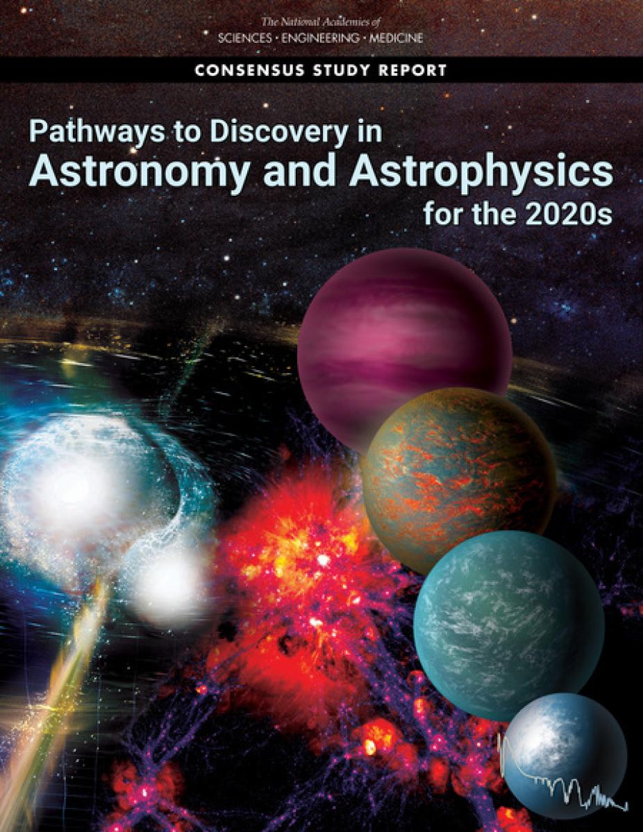 Cover of "Pathways to Discovery in Astronomy and Astrophysics for the 2020s"