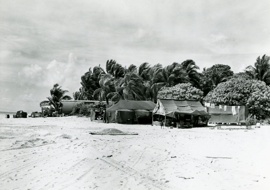 HAO eclipse expedition camp at Pukapuka on Danger Island in the Cook Islands 1958