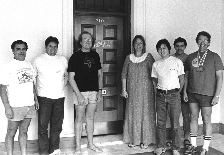 Charlie Garcia, Ed Lundin, Paul Seagraves, Cheryl Baker, Eric Yasukawa, David Sime, and Dick Fisher