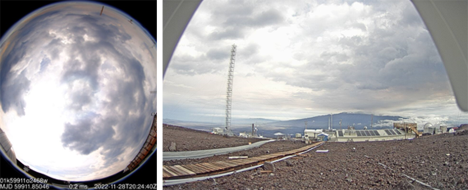 Sky web cams of Mauna Lao mountain
