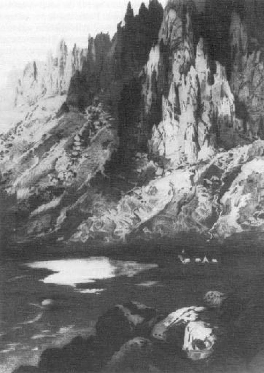 Samuel Langley's base camp on California's Mt Whitney