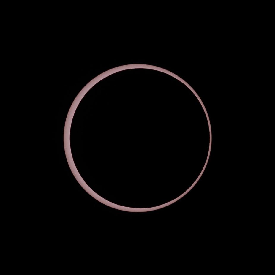 Photo of the Annular eclipse maxima