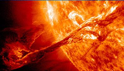 Erupting prominence