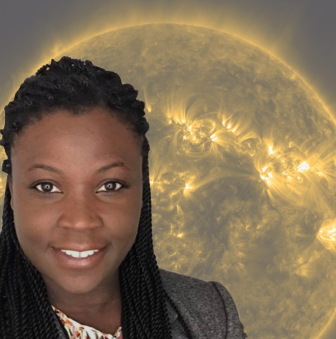 Samaiyah Farid headshot in front of sun image