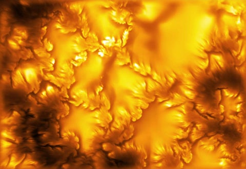 The highest-resolution image of the Sun’s surface (photosphere) ever captured, taken at 416 nm by the Inouye Solar Telescope.