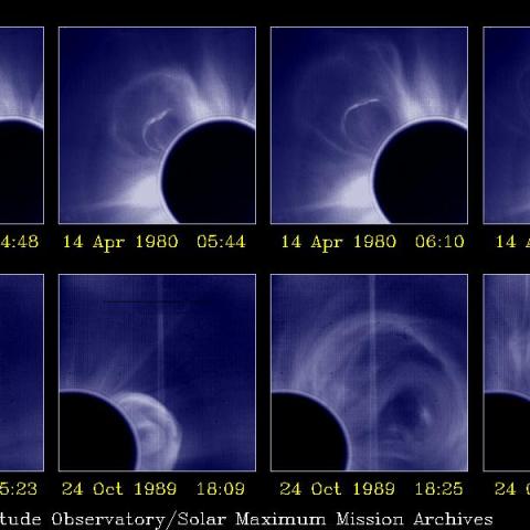 April 14, 1980 and Oct 24, 1989: White Light images