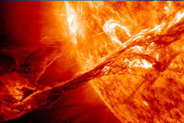 Erupting prominence