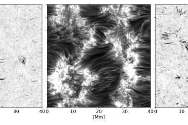 Synthetic Hα images generated from a MURaM simulation