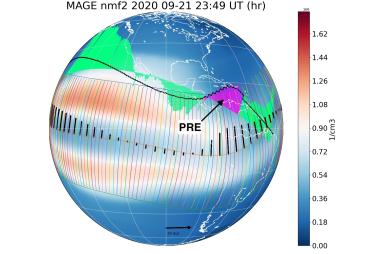 pre-reversal enhancement during geomagnetic quiet time period